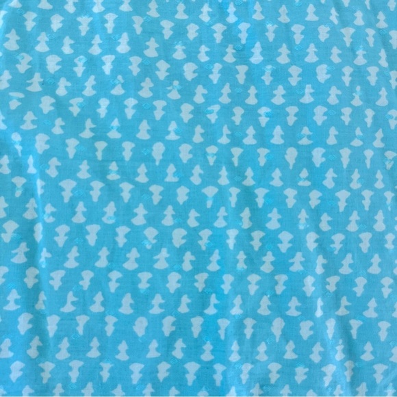 Gallabia Blue and White Long Sleeve Caftan Kaftan Medium - Picture 10 of 11